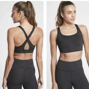 Athleta Phenomena Sports Support Crossback Bra Black 38DD
